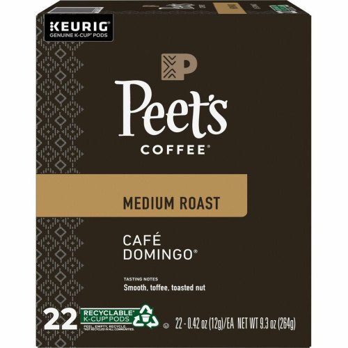 Peet's Coffee® K-Cup Cafe Domingo Coffee Compatible with Keurig Brewer - Medium - K-Cup - Cafe Domingo - 22 / Box (2404) - Image 6
