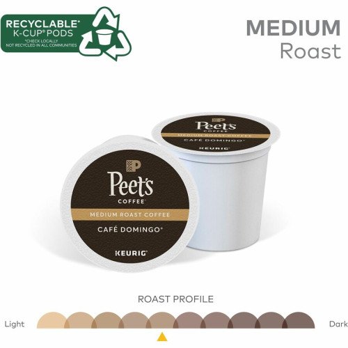 Peet's Coffee® K-Cup Cafe Domingo Coffee Compatible with Keurig Brewer - Medium - K-Cup - Cafe Domingo - 22 / Box (2404) - Image 7