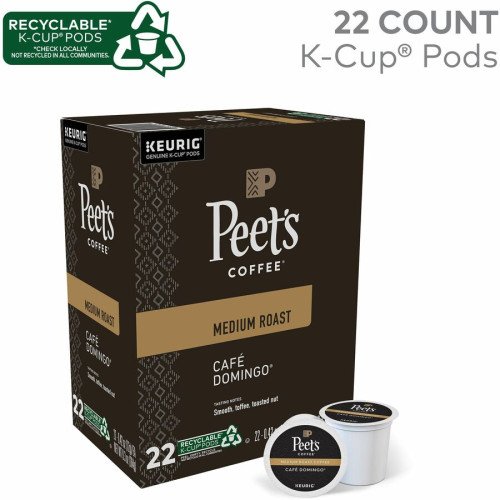Peet's Coffee® K-Cup Cafe Domingo Coffee Compatible with Keurig Brewer - Medium - K-Cup - Cafe Domingo - 22 / Box (2404) - Image 9