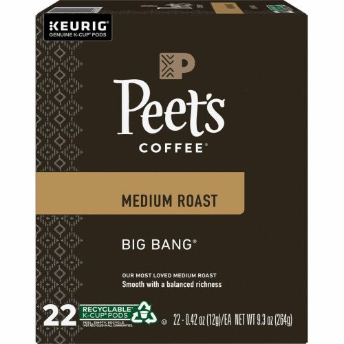 Peet's Coffee® K-Cup Big Bang Coffee Compatible with Keurig Brewer - Medium - K-Cup - Big Bang - 22 / Box (2407) - Image 5