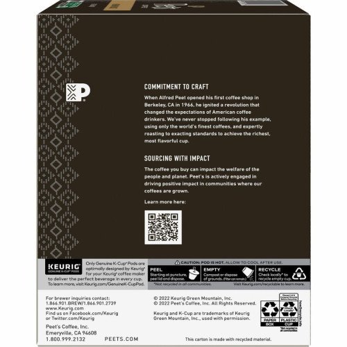 Peet's Coffee® K-Cup Big Bang Coffee Compatible with Keurig Brewer - Medium - K-Cup - Big Bang - 22 / Box (2407) - Image 9