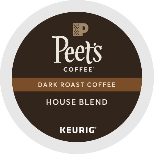 Peet's Coffee® K-Cup House Blend Coffee Compatible with Keurig Brewer - Dark - K-Cup - 22 / Box (2410)