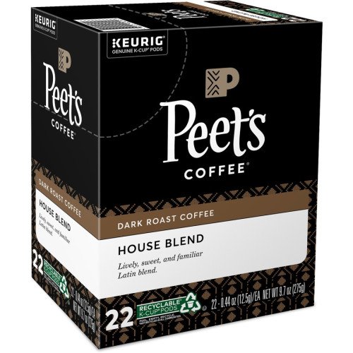 Peet's Coffee® K-Cup House Blend Coffee Compatible with Keurig Brewer - Dark - K-Cup - 22 / Box (2410) - Image 12