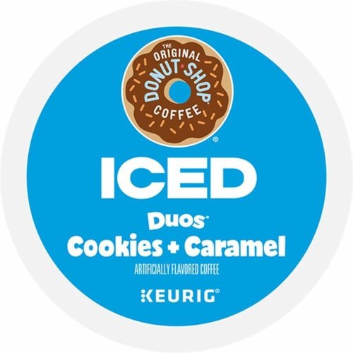 McCafe K-Cup Iced Duos Cookies & Caramel Coffee Compatible with Keurig Brewer - Ice Coffee - Medium - Per Box - 24 K-Cup - K-Cup - Cookies + Caramel - Kosher - 4 / Carton (9881CT)