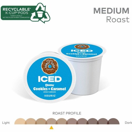 McCafe K-Cup Iced Duos Cookies & Caramel Coffee Compatible with Keurig Brewer - Ice Coffee - Medium - Per Box - 24 K-Cup - K-Cup - Cookies + Caramel - Kosher - 4 / Carton (9881CT) - Image 2