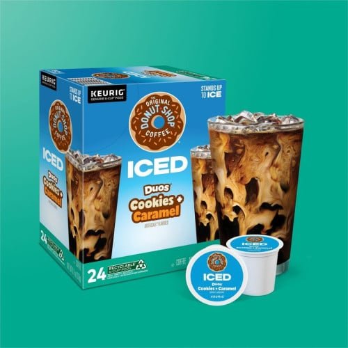 McCafe K-Cup Iced Duos Cookies & Caramel Coffee Compatible with Keurig Brewer - Ice Coffee - Medium - Per Box - 24 K-Cup - K-Cup - Cookies + Caramel - Kosher - 4 / Carton (9881CT) - Image 5