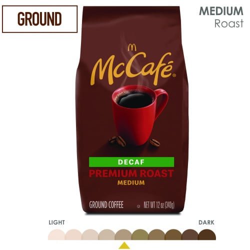 McCafe Ground Coffee, Premium Roast Decaf, 12 oz Bag (5534EA) - Image 2