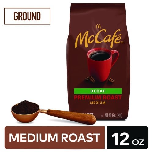McCafe Ground Coffee, Premium Roast Decaf, 12 oz Bag (5534EA) - Image 3