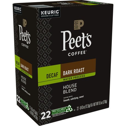 Peet's Coffee & Tea House Blend Decaf K-Cups, 22/Box (6544) - Image 3
