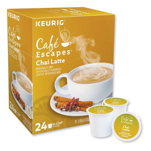 Keurig Cafe Escapes Chai Latte K-Cups, 96/Carton (6805CT) - Image 2