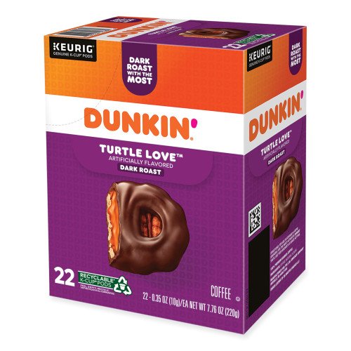 Dunkin Donuts K-Cup Pods, Turtle Love Coffee, 22/Box (5000367615) - Image 3
