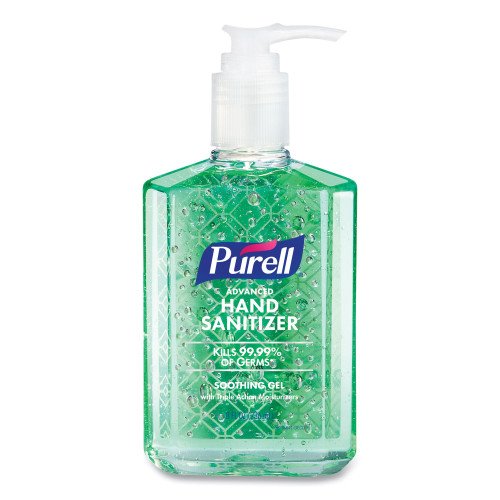 PURELL Advanced Hand Sanitizer Soothing Gel, 8 oz Pump Bottle, Fresh Scent, 4/Pack (967406ECDPK) - Image 2