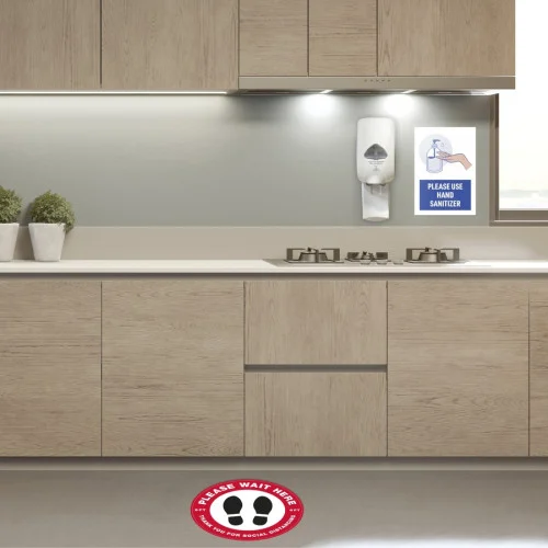 Avery® Surface Safe “Please Use Hand Sanitizer” Wall Decals, 7" x 10", Rectangular, Durable & Water Resistant (83179) - Image 7