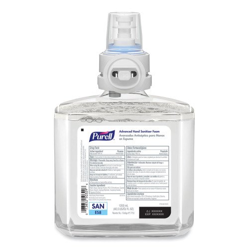 PURELL Advanced Hand Sanitizer Foam, For ES8 Dispensers, 1,200 mL, Clean Scent, 2/Carton (775302) - Image 2