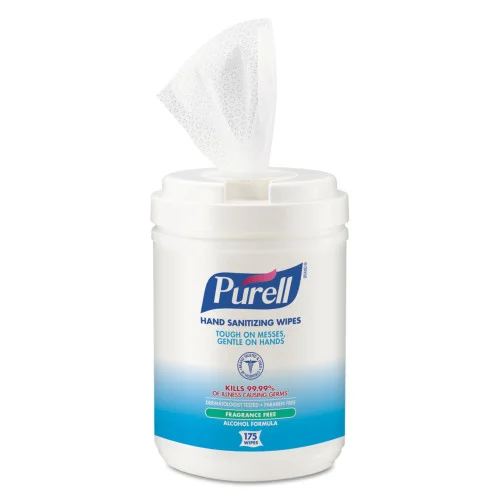 PURELL Hand Sanitizing Wipes Alcohol Formula – 175 Count Canister 6/Carton (903106) - Image 2