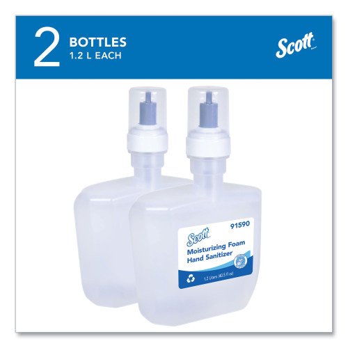 Scott Pro Moisturizing Foam Hand Sanitizer, 1,200 mL Cassette, Fruity Cucumber Scent, 2/Carton (91590) - Image 2