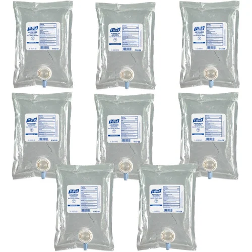 PURELL Advanced Hand Sanitizer Green Certified Gel Refill, for CS2 Dispensers, 1,000 mL, Fragrance-Free, 8/Carton (416308CT)