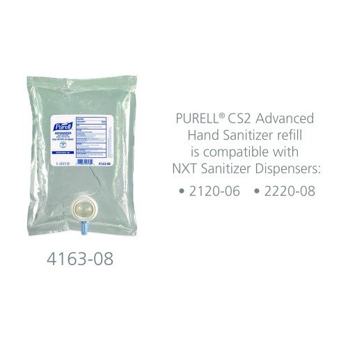 PURELL Advanced Hand Sanitizer Green Certified Gel Refill, for CS2 Dispensers, 1,000 mL, Fragrance-Free, 8/Carton (416308CT) - Image 6